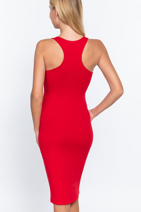 Racerback Sleeveless Midi Dress