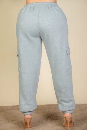 Plus Size Side Pocket Sweatpants | Heather Grey
